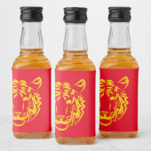 Jahr des Tigers Alkoholflaschenetikett (Flaschen)