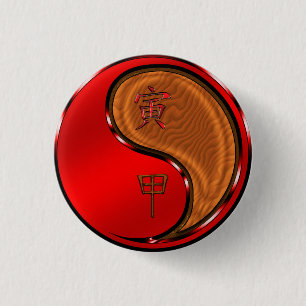 Jahr des Tigers Button