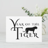 Jahr des Tigers Einladung (Stehend Vorderseite)