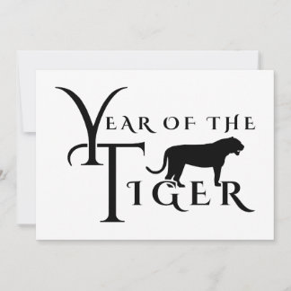 Jahr des Tigers Einladung