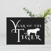 Jahr des Tigers Einladung (Stehend Vorderseite)