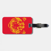 Jahr des Tigers Gepäckanhänger (Rückseite horizontal)