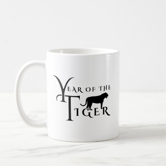 Jahr des Tigers Kaffeetasse (Links)