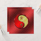 Jahr des Tigers Karte (Vorderseite/Rückseite Beispiel)