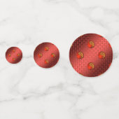 Jahr des Tigers Konfetti (Rückseiten)