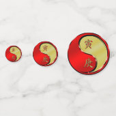 Jahr des Tigers Konfetti (Vorderseiten)