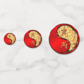 Jahr des Tigers Konfetti (Vorderseiten)