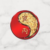 Jahr des Tigers Konfetti (Klein Vorderseite)