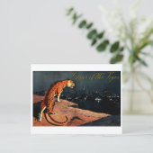 Jahr des Tigers Postkarte (Stehend Vorderseite)