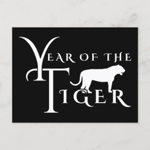 Jahr des Tigers Postkarte