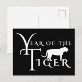Jahr des Tigers Postkarte (Vorne/Hinten)