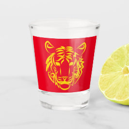 Jahr des Tigers Schnapsglas
