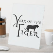 Jahr des Tigers Sockelschild (In Situ)