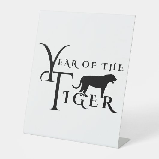 Jahr des Tigers Sockelschild (Vorderseite)