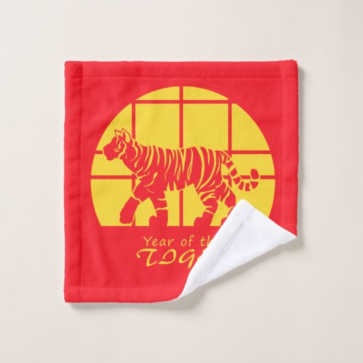 Jahr des Tigers Waschlappen (Waschlappen)