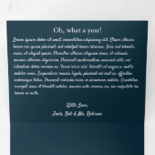 Jahr des Überprüfungstextes und Foto Dreifach Gefaltete Urlaubskarte (Innen Erste Seite)