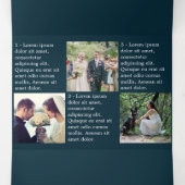 Jahr des Überprüfungstextes und Foto Dreifach Gefaltete Urlaubskarte (Innenseite Mitte)