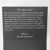 Jahr des Überprüfungstextes und Foto Dreifach Gefaltete Urlaubskarte (Innen Erste Seite)