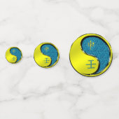 Jahr des Wasseraffens Konfetti (Vorderseiten)