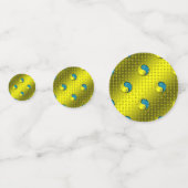 Jahr des Wasseraffens Konfetti (Rückseiten)