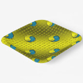 Jahr des Wasseraffens Pappteller (Gewinkelt)