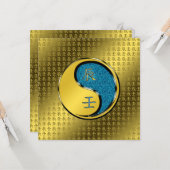 Jahr des Wasserdrachen Karte (Vorderseite/Rückseite Beispiel)