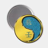 Jahr des Wasserdrachen Magnet (Vorderseite/Rückseite)