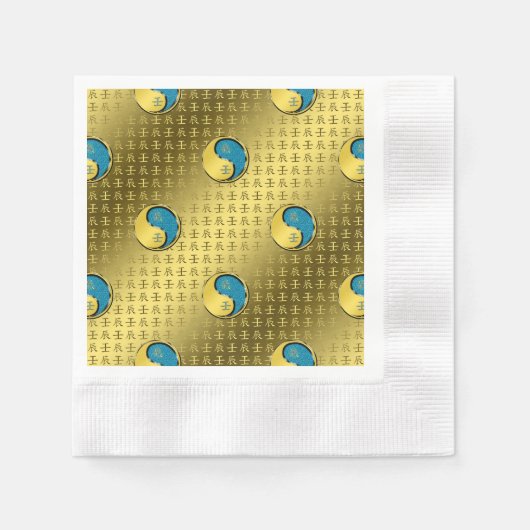 Jahr des Wasserdrachen Serviette (Vorderseite)