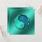 Jahr des Wasserhundes Karte (Vorderseite/Rückseite Beispiel)