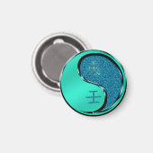 Jahr des Wasserhundes Magnet (Vorderseite/Rückseite)