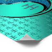 Jahr des Wasserhundes Poster (Ecke)