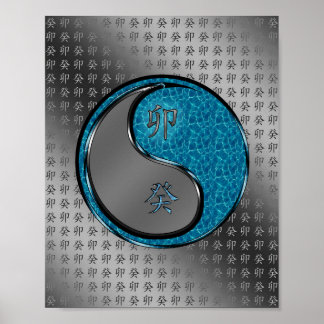 Jahr des Wasserkaninchens Poster