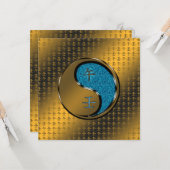 Jahr des Wasserpferdes Karte (Vorderseite/Rückseite Beispiel)