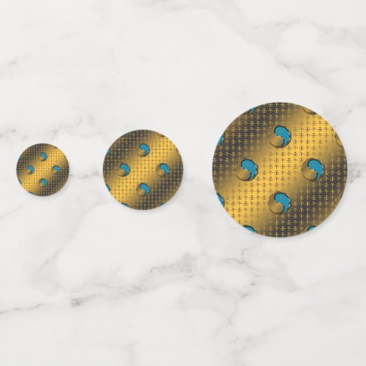 Jahr des Wasserpferdes Konfetti (Rückseiten)