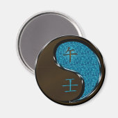 Jahr des Wasserpferdes Magnet (Vorderseite/Rückseite)