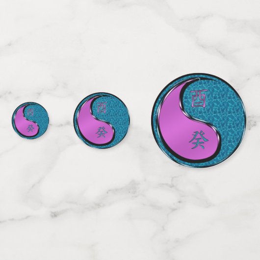 Jahr des Wasserrosters Konfetti (Vorderseiten)