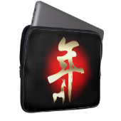 Jahr des Ziegensymbolgolds Laptopschutzhülle (Vorne Rechts)