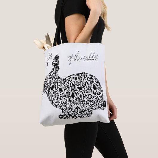 JAHR DES ZWEI SEITEN RABBIT TOTE BAG TASCHE (Von Nahem)