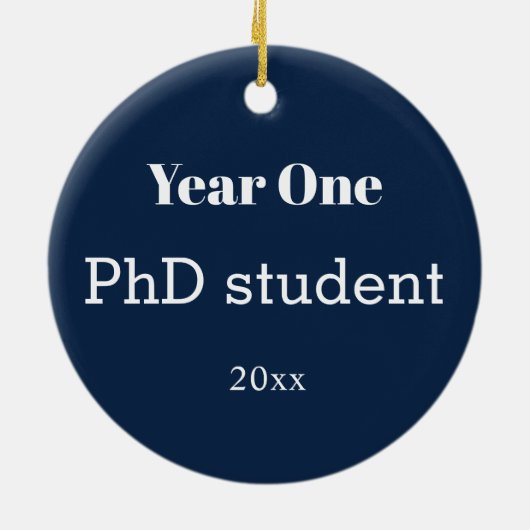 Jahr Doktorand Keramik Ornament (Hinten)