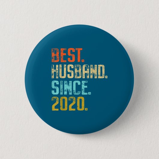 Jahr Ehepartner Seit 2020 5 Hochzeit Button (Vorderseite)