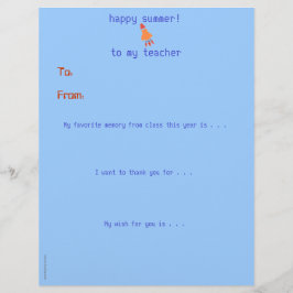 Jahr-Endepersonalisierter Lehrer danken Ihnen -