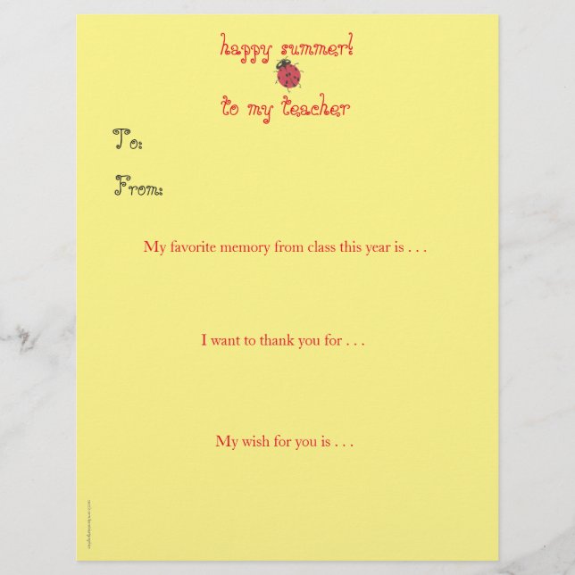 Jahr-Endepersonalisierter Lehrer danken Ihnen - (Vorderseite)