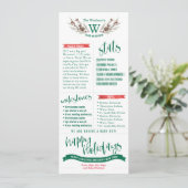 Jahr für Weihnachtskarten mit Fotos Feiertagskarte (Stehend Vorderseite)