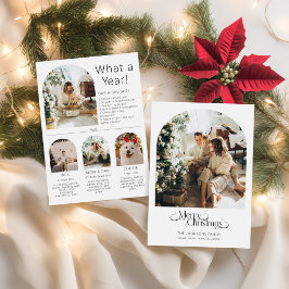 Jahr für Weihnachtskarten - Was für ein Jahr? Feiertagskarte