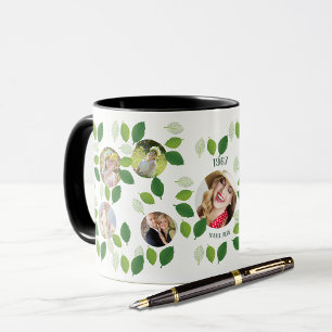 Jahr Geboren Familienbaum FOTO Collage Geburtstag Tasse