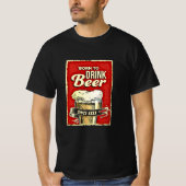 Jahr Geboren hinzufügen, um Bier auf schwarz zu tr T-Shirt (Vorderseite)
