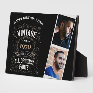 JAHR GEBORENE FOTOS Geburtstag Beifall für VATER Fotoplatte