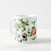 Jahr Geborener Familienbaum FOTO Kollage Geburtsta Kaffeetasse (Vorderseite Links)