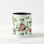 Jahr Geborener Familienbaum FOTO Kollage Geburtsta Tasse (Zentrum)