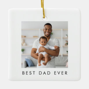 Jahr gegründet Bester Vater überhaupt 2 Fotos Keramikornament